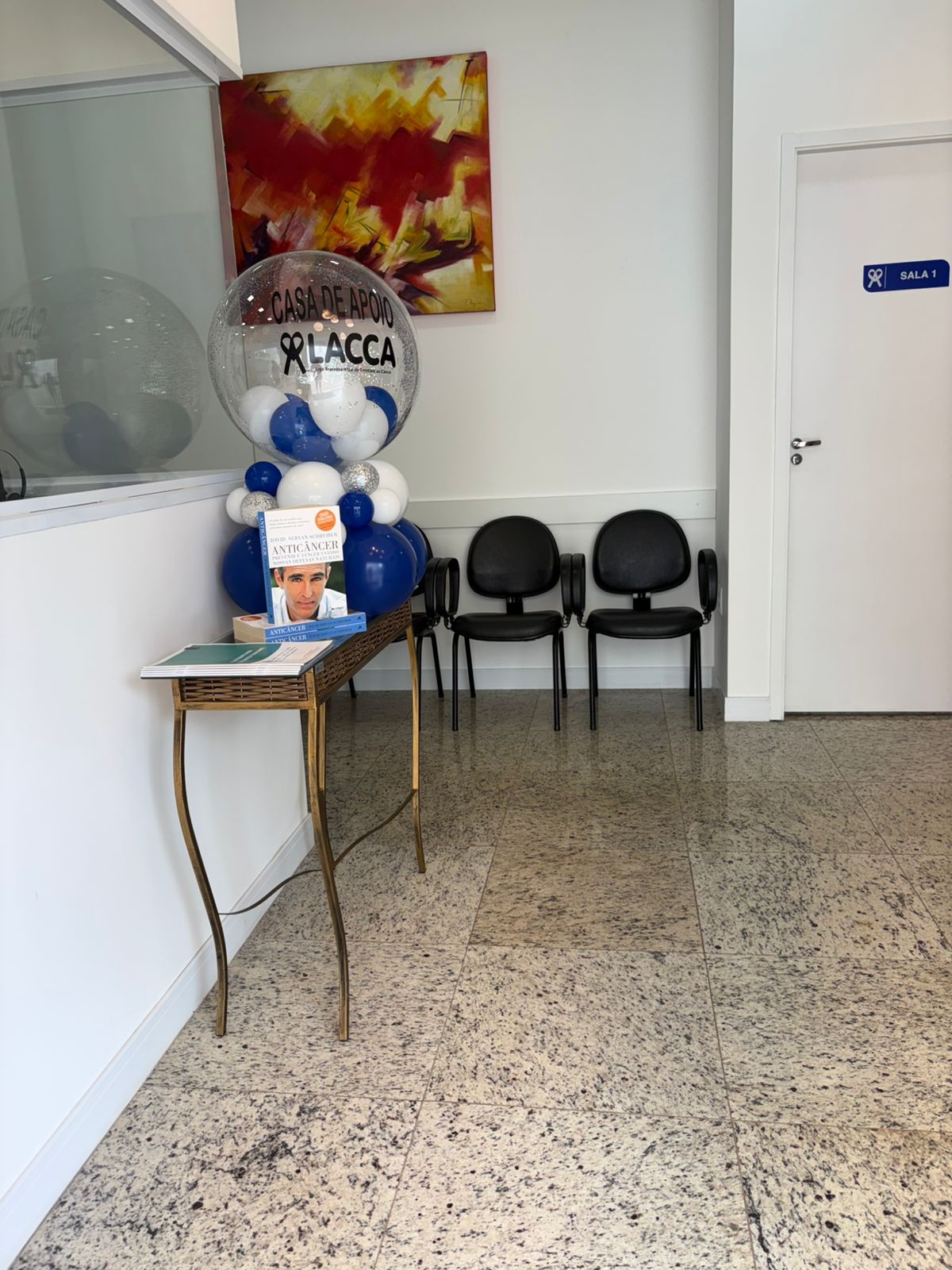 Recepção da Casa de Apoio