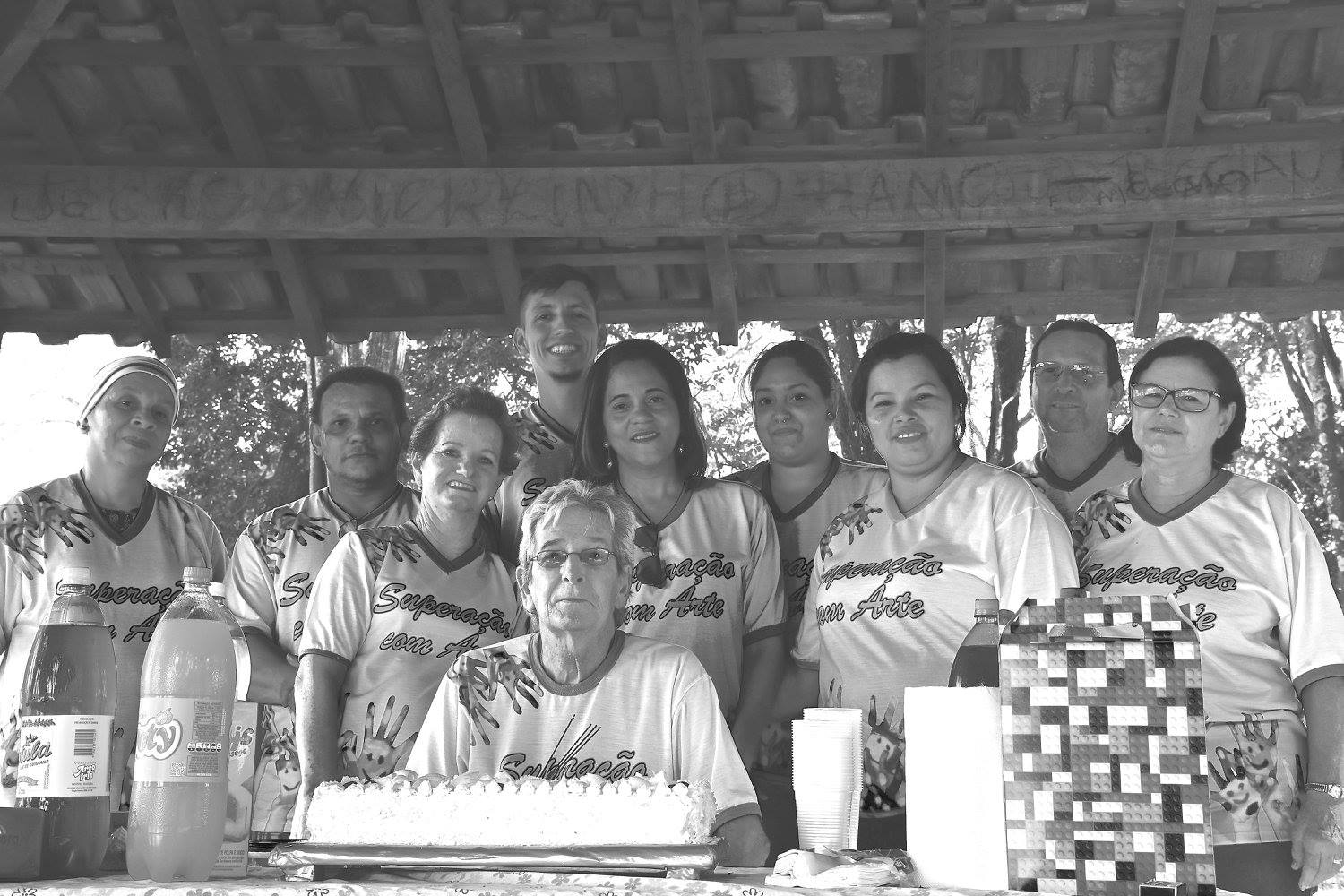 Foto em preto e branco feita durante o curso